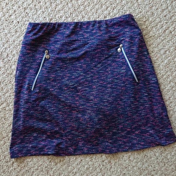 DAILY SPORTS BORN IN SWEDEN Navy Purple Zippered Tennis Skort XS - Picture 11 of 12